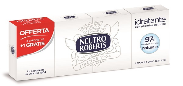 NEUTRO ROBERTS SAPONE SOLIDO 4 PEZZI 100 G - Farmaciapacini.it