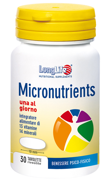 LONGLIFE MICRONUTRIENTS 30 TAVOLETTE RIVESTITE - Farmaciapacini.it