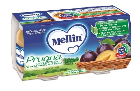 MELLIN OMOGENEIZZATO PRUGNA MELA 100 G 2 PEZZI - Farmaciapacini.it