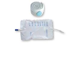SACCA RACCOGLI URINA DA GAMBA PER INCONTINENZA IN PVC 750 ML TUBO RACCORDO DIRITTO 30 CM+RUBINETTO SCARICO+VALVOLA ANTIREFLUSSO+2 FASCE A BOTTONI 10 PEZZI - Farmaciapacini.it
