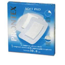 GARZA COMPRESSA PRONTEX SOFT PAD 10X8 CM 6 PEZZI (5 TNT + 1 IMPERMEABILE AQUA PAD) - Farmaciapacini.it