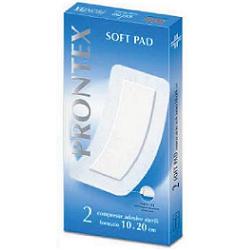 GARZA COMPRESSA PRONTEX SOFT PAD AUTOADESIVA 10X20CM 2 PEZZI - Farmaciapacini.it