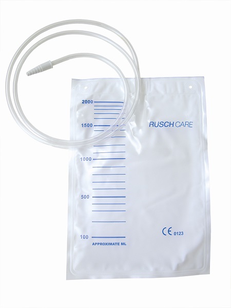 SACCA DI DRENAGGIO LETTO PER INCONTINENZA 2000ML IN PVC CON TUBO DI RACCORDO 90CM DIAMETRO 5X7MM MONOUSO 30 PEZZI - Farmaciapacini.it