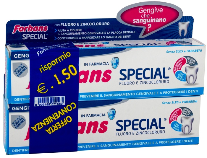 FORHANS SP DENTIF 2X75ML - Farmaciapacini.it