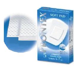 GARZA PRONTEX SOFT PAD COMPRESSA 5X7 CM 5 PEZZI - Farmaciapacini.it