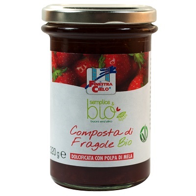 COMPOSTA DI FRAGOLE CON POLPA DI MELA BIO 320 G - Farmaciapacini.it