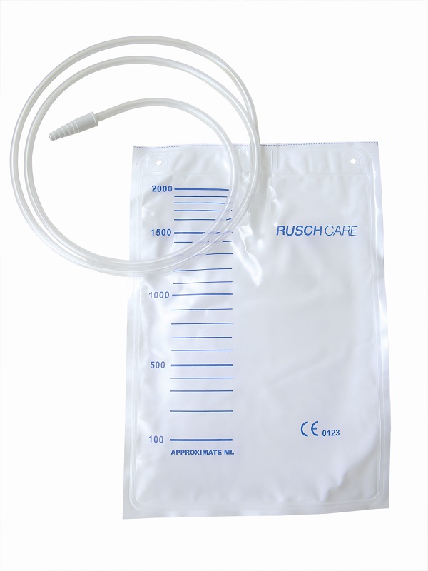 SACCA DI DRENAGGIO LETTO PER INCONTINENZA 2000ML IN PVC CON VALVOLA DI NON RITORNO CON TUBO DI RACCORDO130CM MONOUSO DIAMETRO 5X7MM 30 PEZZI - Farmaciapacini.it