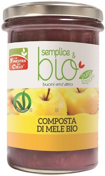 COMPOSTA DI MELE BIO CON POLPA DI MELA 320 G - Farmaciapacini.it
