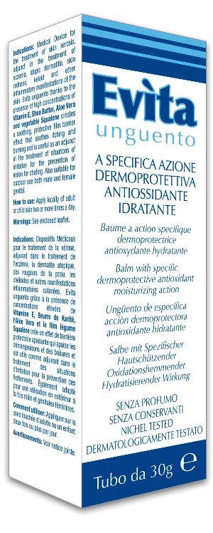 EVITA UNGUENTO A SPECIFICA AZIONE DERMOPROTETTIVA ANTIOSSIDANTE IDRATANTE 30 ML - Farmaciapacini.it
