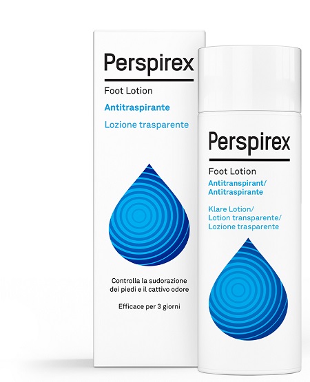 PERSPIREX FOOT LOTION ANTITRASPIRANTE LOZIONE TRASPARENTE SUDORAZIONE E CATTIVO ODORE PIEDI 100 ML - Farmaciapacini.it