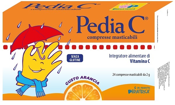 PEDIA C ARANCIA 24 COMPRESSE MASTICABILI  - Farmaciapacini.it