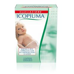 BENDA ICOPIUMA A COMPRESSIONE FISIOLOGICA RETE OMBELICALE CON GARZE STERILI 1 PEZZO - Farmaciapacini.it