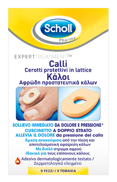 CEROTTO PROTETTIVO PER CALLI SCHOLL IN LATTICE 9 PEZZI - Farmaciapacini.it