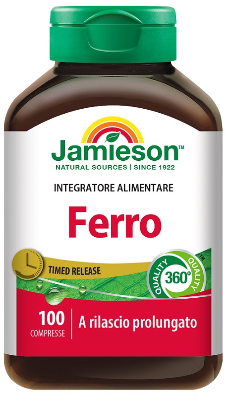 FERRO A RILASCIO PROLUNGATO JAMIESON 100 COMPRESSE - Farmaciapacini.it