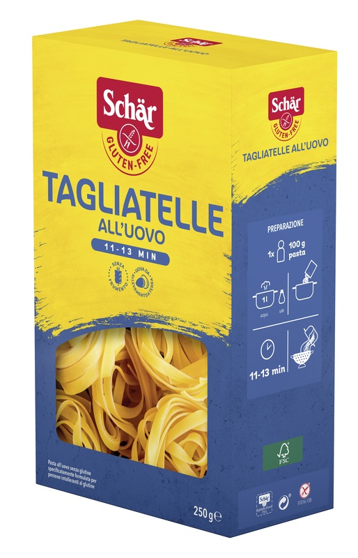 SCHAR TAGLIATELLE ALL'UOVO 250 G - Farmaciapacini.it