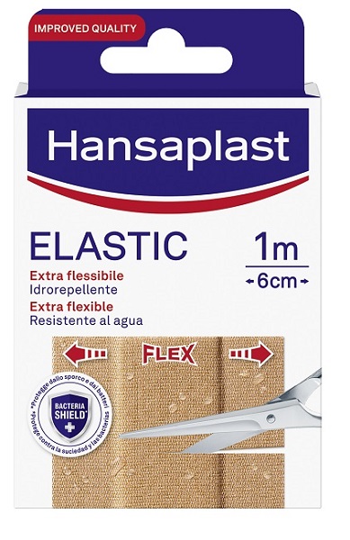 CEROTTO IN STRISCIA HANSAPLAST ELASTIC EXTRA FLESSIBILE 6 CM LUNGHEZZA 1 M 10 PEZZI - Farmaciapacini.it