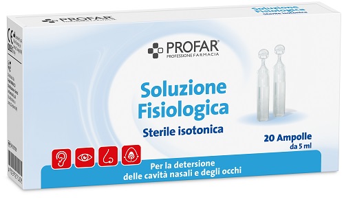 PROFAR SOLUZIONE FISIOLOGICA STERILE ISOTONICA 5 ML 20 AMPOLLE - Farmaciapacini.it