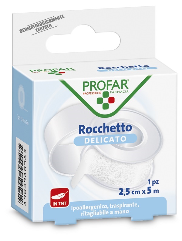 ROCCHETTO TESSUTO NON TESSUTO DELICATO 2,5 CM X 5 M PROFAR - Farmaciapacini.it