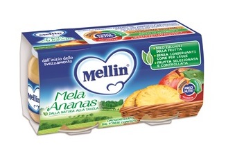 MELLIN OMOGENEIZZATO MELA ANANAS 100 G 2 PEZZI - Farmaciapacini.it