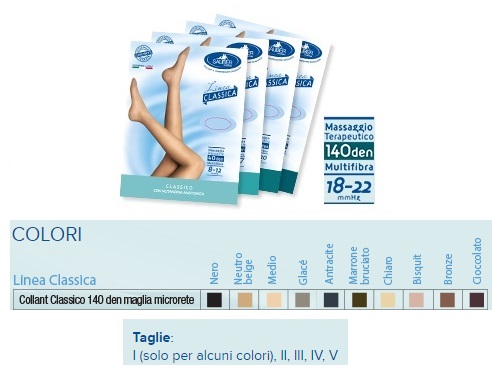 SAUBER COLLANT 140 DENARI MAGLIA MICRORETE MARRONE BRUCIATO 4 LINEA CLASSICA - Farmaciapacini.it
