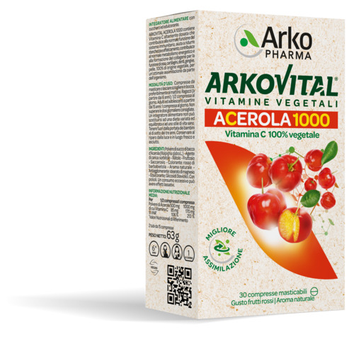 ARKOVITAL ACEROLA 1000 30 COMPRESSE MASTICABILI - Farmaciapacini.it