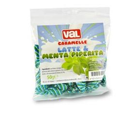 VAL CARAMELLA LATTE MENTA BUSTA 50 G - Farmaciapacini.it
