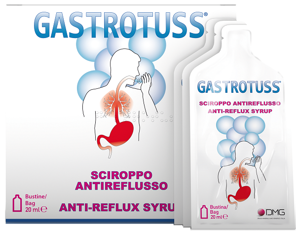 SCIROPPO ANTIREFLUSSO GASTROTUSS 25 BUSTINE MONODOSE 20 ML - Farmaciapacini.it
