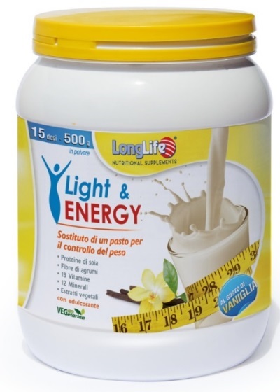 LONGLIFE LIGHT & ENERGY VANIGLIA 500 G - Farmaciapacini.it