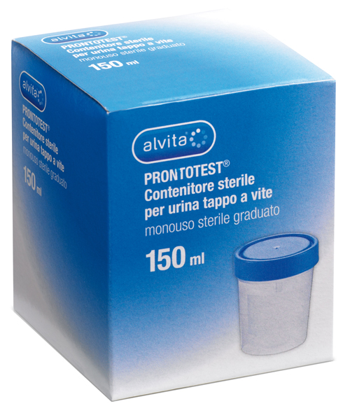 CONTENITORE PER URINA ALVITA PRONTOTEST GRADUATO CON TAPPO A VITE - Farmaciapacini.it