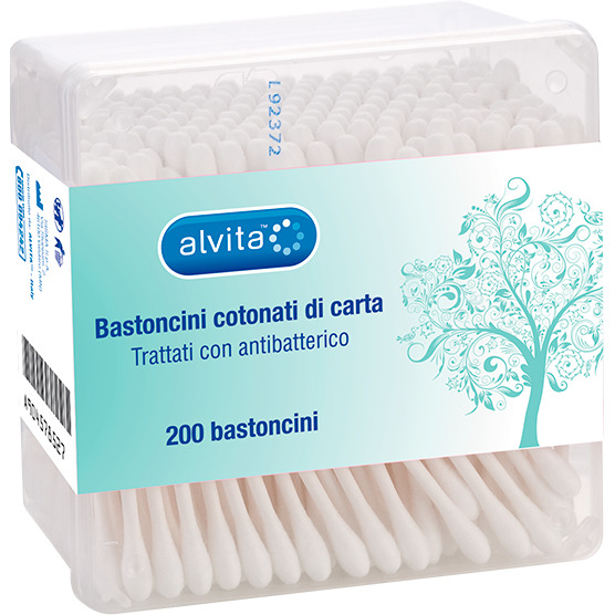 ALVITA BASTONCINI COTONATI DI CARTA 200 PEZZI - Farmaciapacini.it