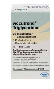 STRISCE REATTIVE PER TRIGLICERIDI ACCUTREND 25 PEZZI - Farmaciapacini.it