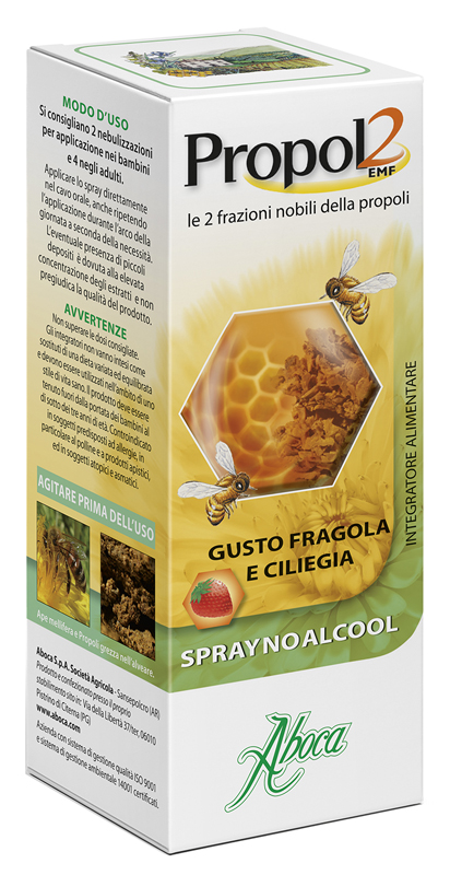 PROPOL2 EMF SPRAY NO ALCOOL FRAGOLA E CILIEGIA 30 ML - Farmaciapacini.it