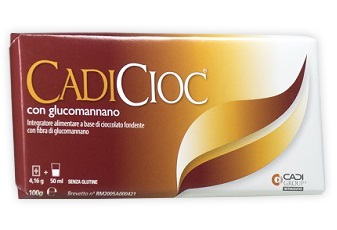 CADICIOC TAVOLETTA FONDENTE CON GLUCOMANNANO 100 G - Farmaciapacini.it