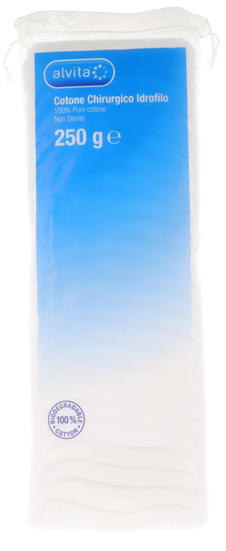 COTONE CHIRURGICO IDROFILO ALVITA 100% PURO COTONE 250 G - Farmaciapacini.it