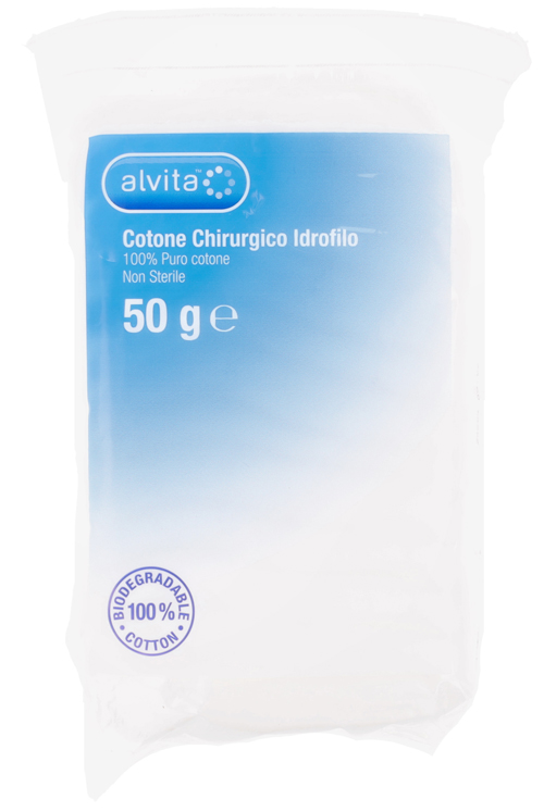 COTONE CHIRURGICO IDROFILO ALVITA 100% PURO COTONE 50 G - Farmaciapacini.it