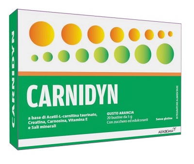 CARNIDYN 20 BUSTINE DA 5 G GUSTO ARANCIA - Farmaciapacini.it