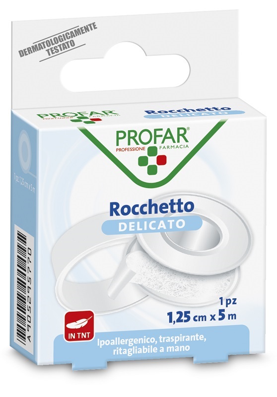 ROCCHETTO TESSUTO NON TESSUTO DELICATO 1,25 CM X 5 M PROFAR - Farmaciapacini.it