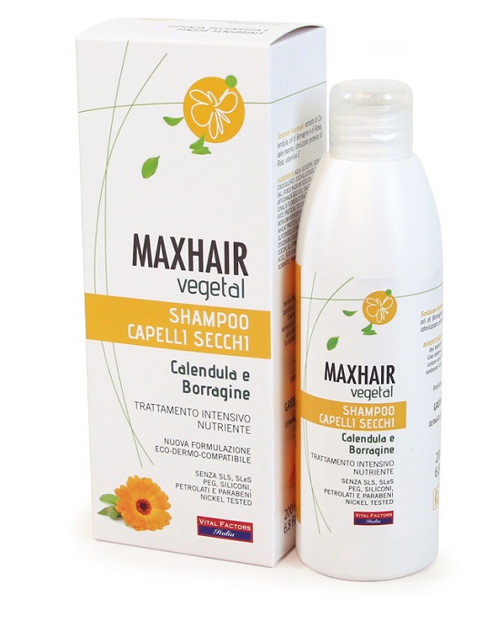 MAXHAIR VEGETAL SHAMPOO CAPELLI SECCHI 200 ML - Farmaciapacini.it