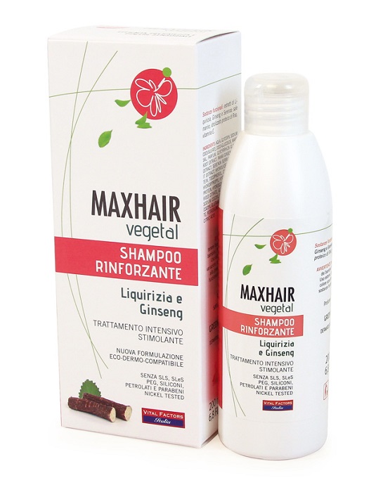 MAX HAIR VEGETAL SHAMPOO RINFORZANTE 200 ML - Farmaciapacini.it