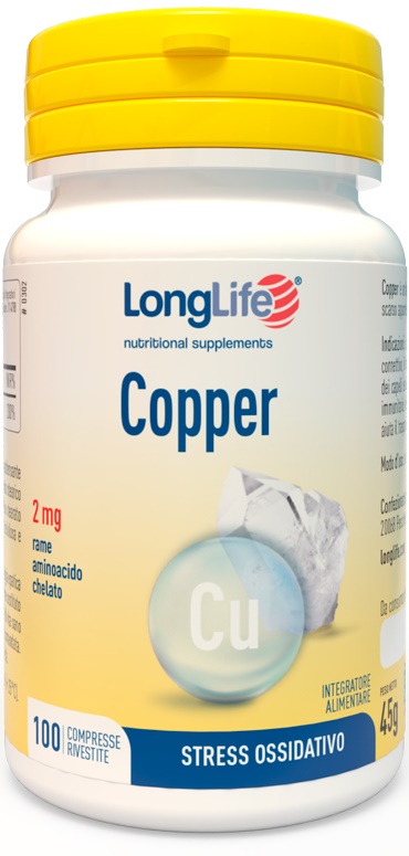 LONGLIFE COPPER 2 MG 100 COMPRESSE - Farmaciapacini.it