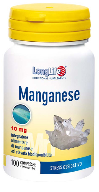 LONGLIFE MANGANESE 10 MG 100 COMPRESSE - Farmaciapacini.it
