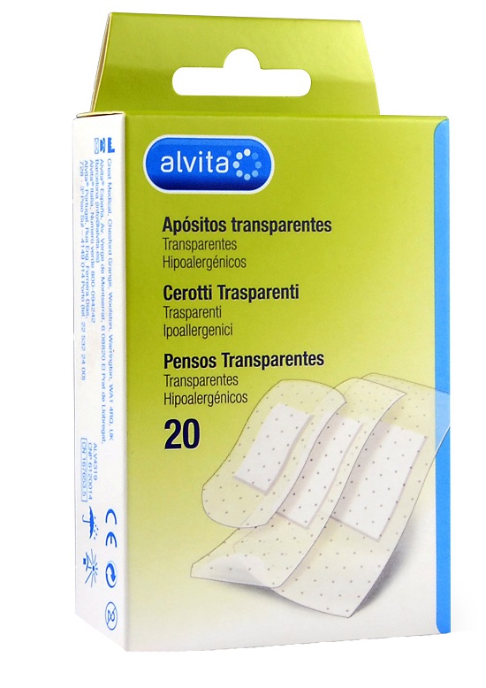 CEROTTO TRASPARENTE 20 PEZZI ALVITA - Farmaciapacini.it