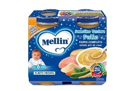 MELLIN OMOGENEIZZATO CENA POLLO VERDURE 2 PEZZI 200 G - Farmaciapacini.it