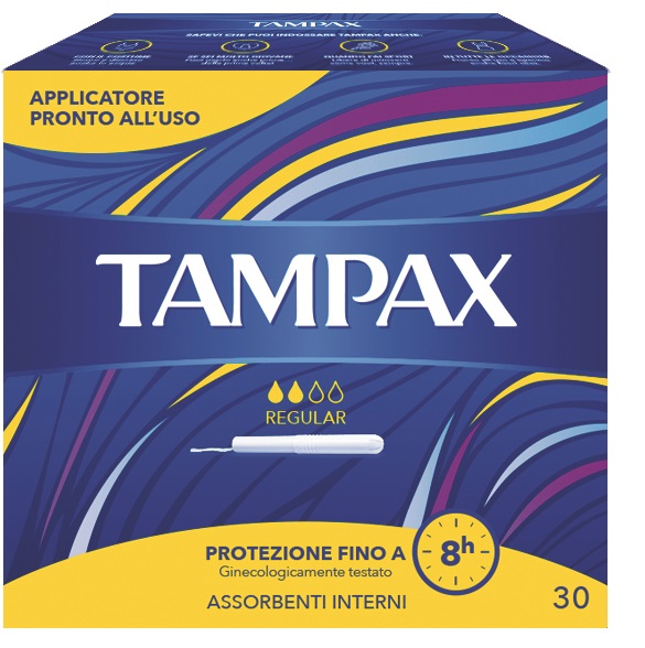 TAMPAX BLUE BOX REGULAR 30 PEZZI - Farmaciapacini.it