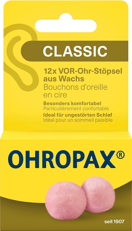 TAPPO AURICOLARE OHROPAX CERA 12 PEZZI - Farmaciapacini.it