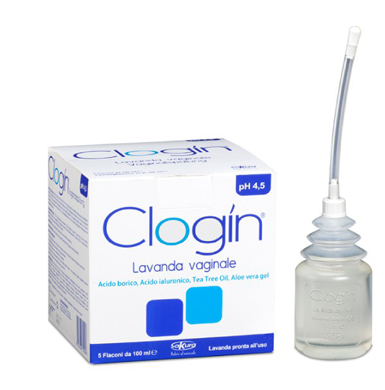 CLOGIN LAVANDA VAGINALE 5 FLACONI DA 100 ML + 5 CANNULE VAGINALI MONOUSO - Farmaciapacini.it