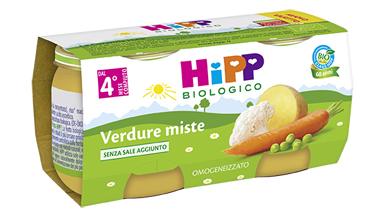 HIPP BIO HIPP BIO OMOGENEIZZATO VERDURE MISTE 2X80 G - Farmaciapacini.it