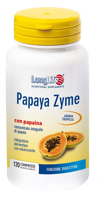 LONGLIFE PAPAYA ZYME 120 COMPRESSE MASTICABILI - Farmaciapacini.it