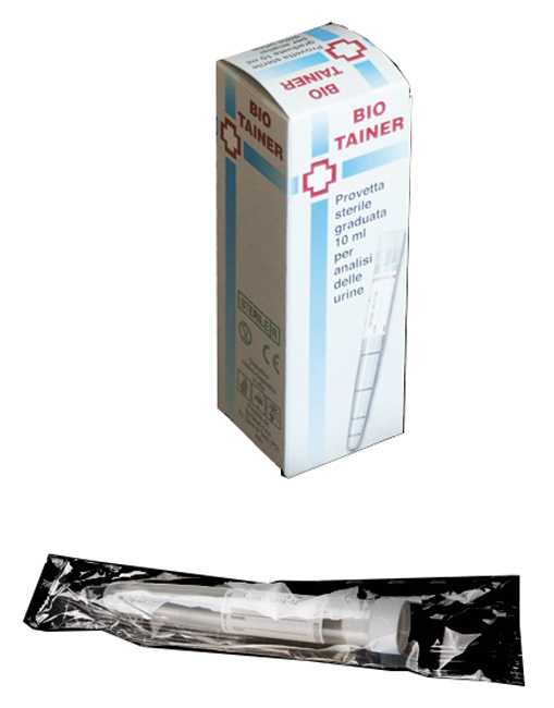 BIO TAINER PROVETTA STERILE PER URINA 10 ML - Farmaciapacini.it