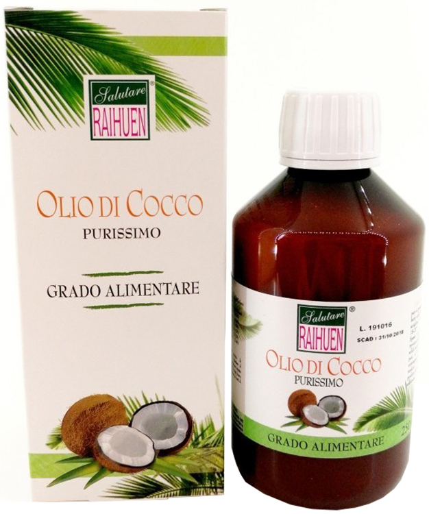 RAIHUEN OLO COCCO GRADO ALIMENTARE 250 ML - Farmaciapacini.it